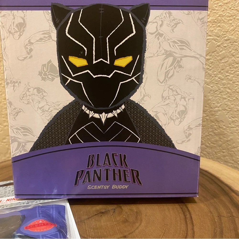 Scentsy buddy black panther buddy with scent packet new in package plush scented